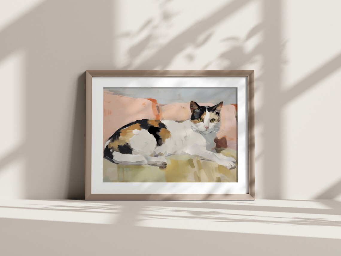 Calico Cat Vintage Poster Print, Cat Wall Art - Image 4
