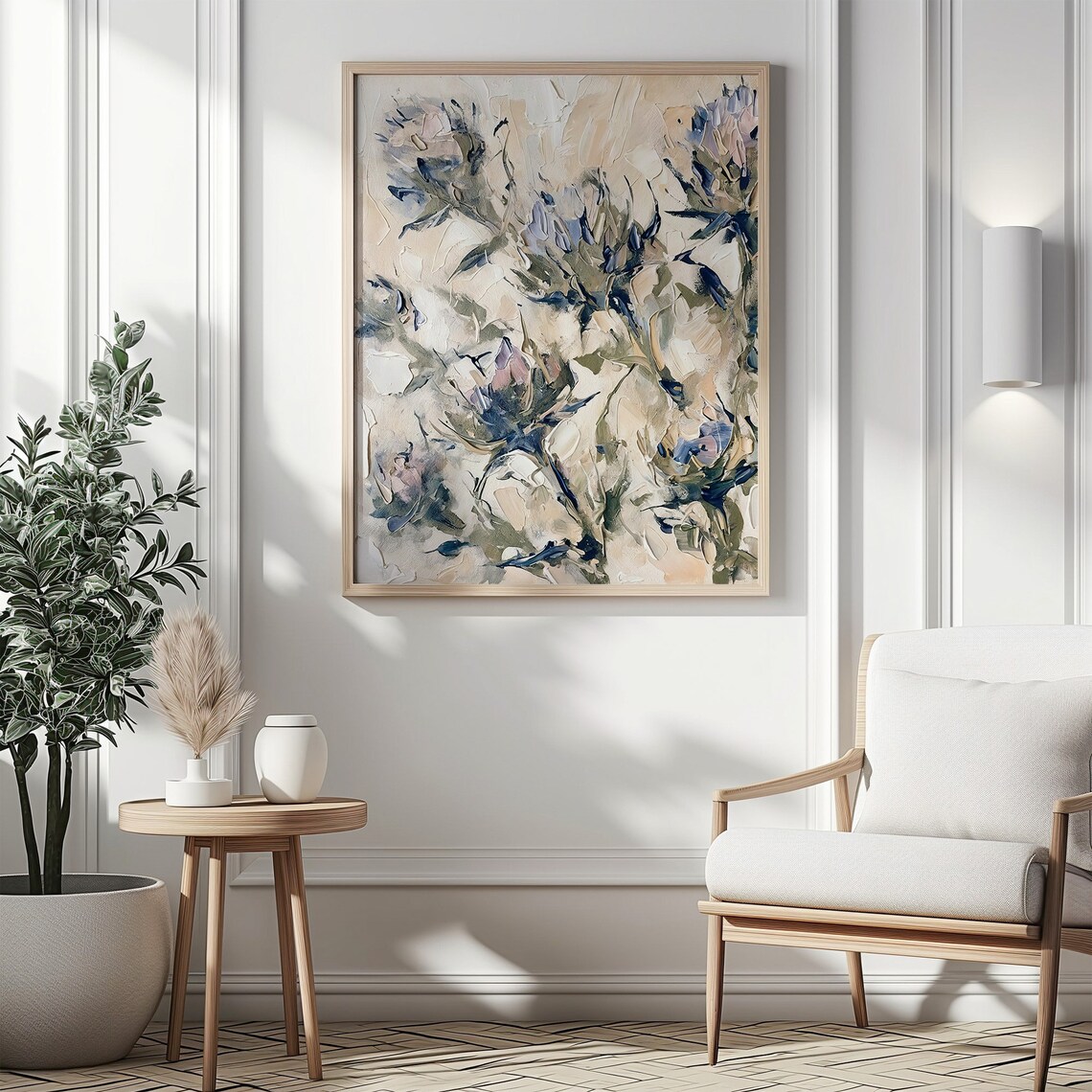 Thistle Oil-Painting Art Print, Scottish Farmhouse Decor - Image 3