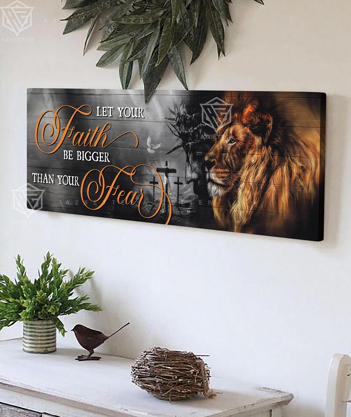 Let Your Faith Be Bigger Than Your Fear Lion Of Judah Poster - Image 3
