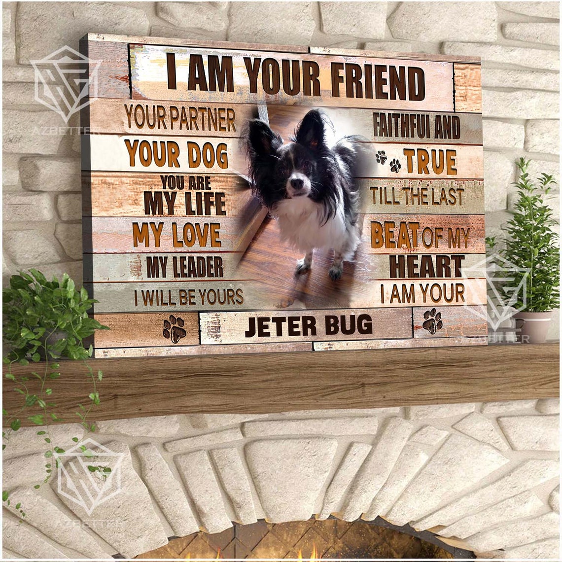 I Am Your Friend Your Partner Your Dog Custom Photo Tribute Poster - Image 5