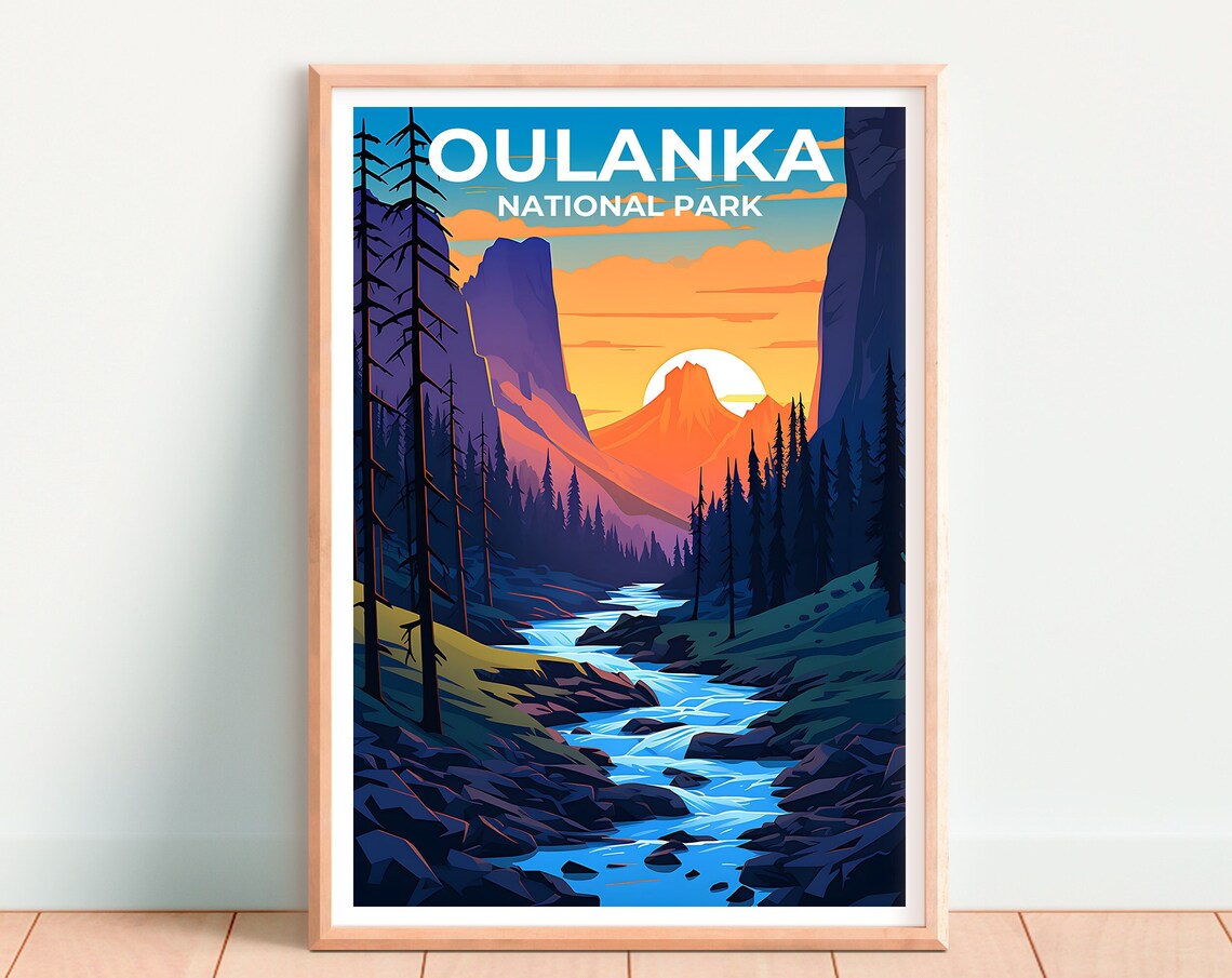Oulanka Travel Poster, Finland Nature Landscape - Image 4