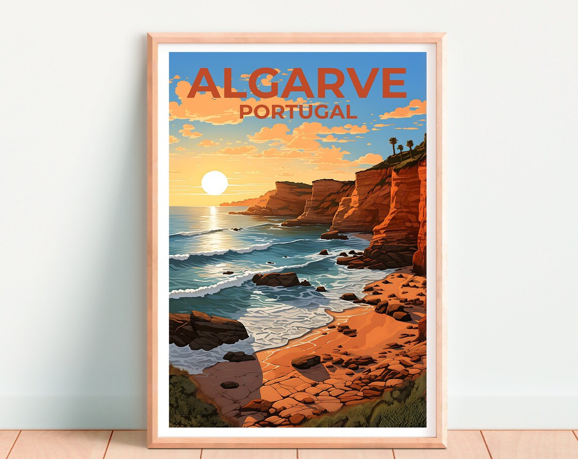 Algarve Portugal Travel Poster, Nature Wall Art - Image 4