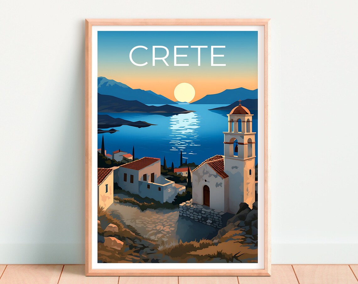 Crete Travel Poster, Greece Island Wall Art Print - Image 4