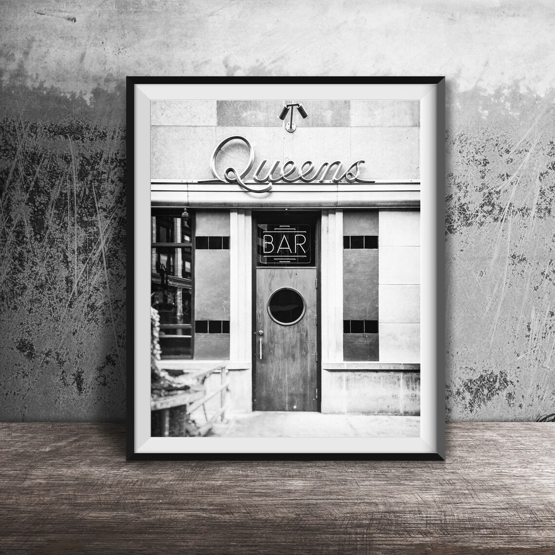 Queens Bar Urban Photography Kitchen Art Print - Image 2