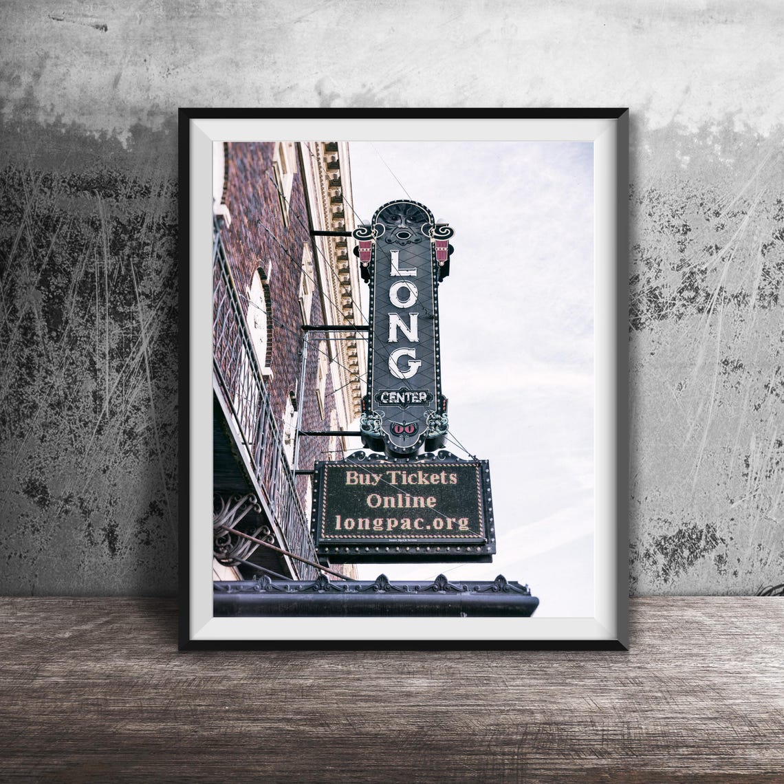 Long Center Performing Arts Theater Blade Sign Marquee Photo Poster