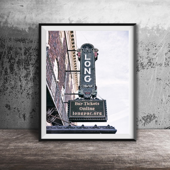 Long Center Performing Arts Theater Blade Sign Marquee Photo Poster