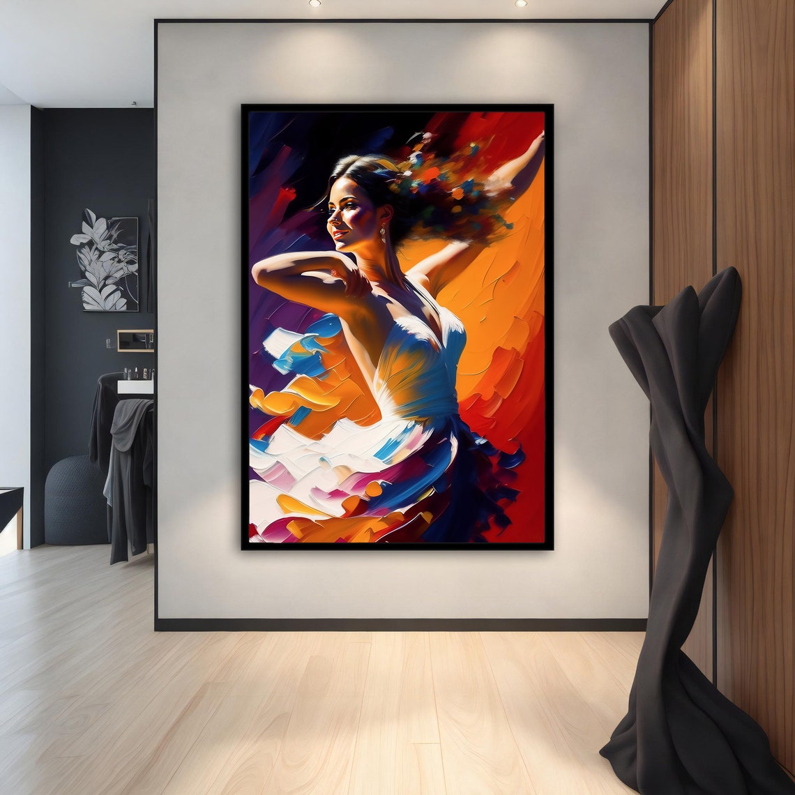 Ballerina Effect Ballerina Girl Painting Ballerina Wall Art Home Decor Ballerina Print Ballerina Girl Painting - Image 2