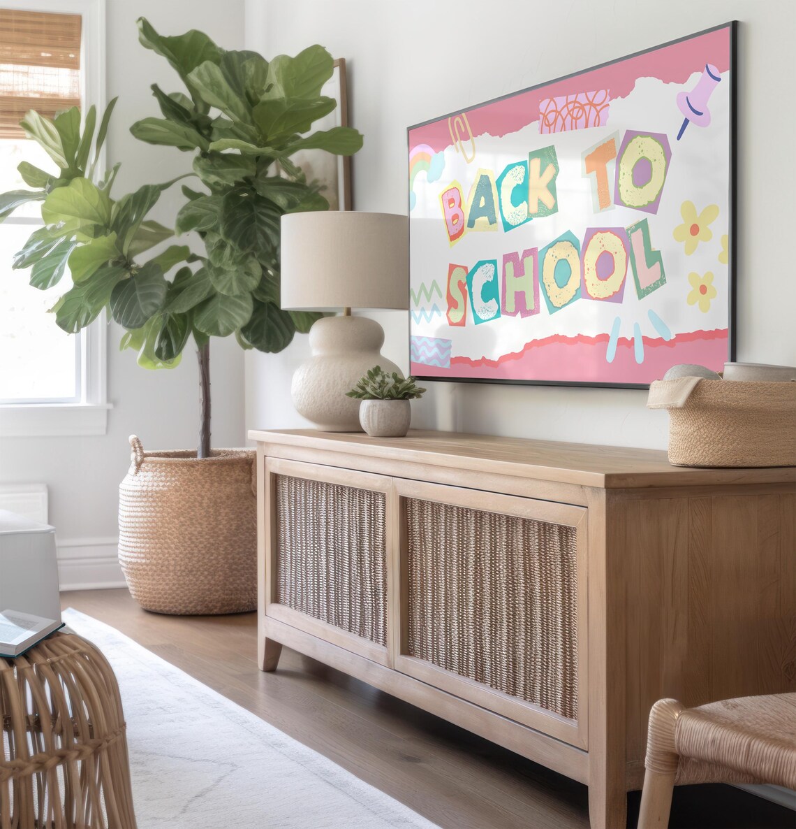 Back To School Colorful First Day Of School Art Print - Image 2