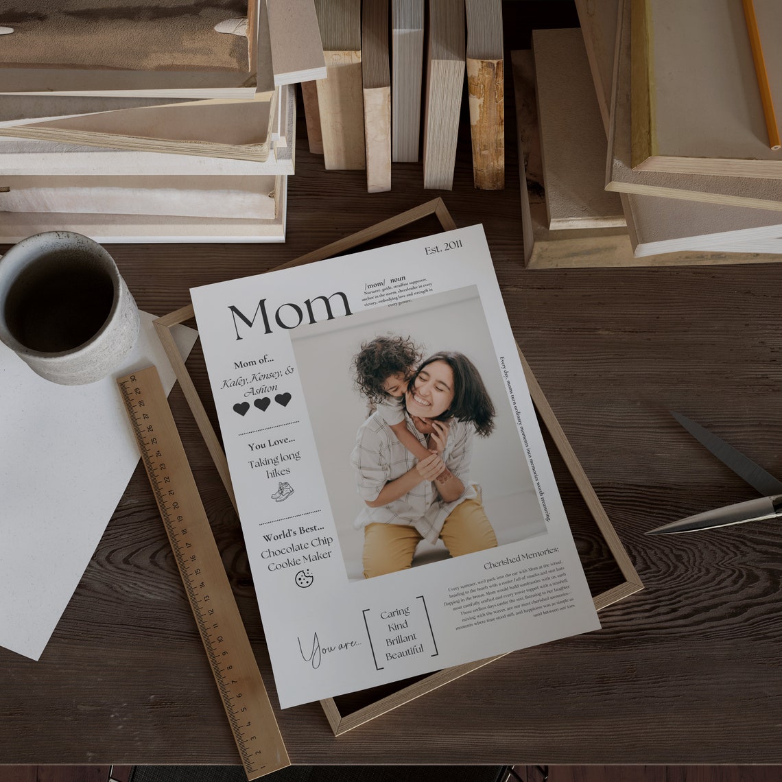 Momma Dictionary Definition Mothers Day Personalized Gift Poster - Image 2