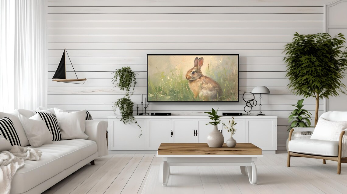 Antique Sketch Bunny, Vintage Easter Art Print - Image 3