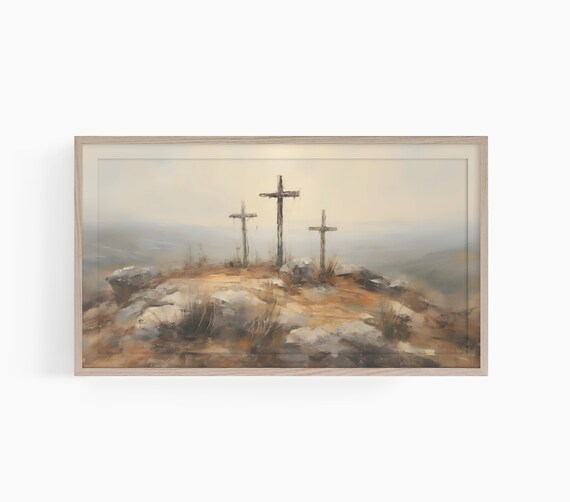 Easter Christian Cross, He Is Risen