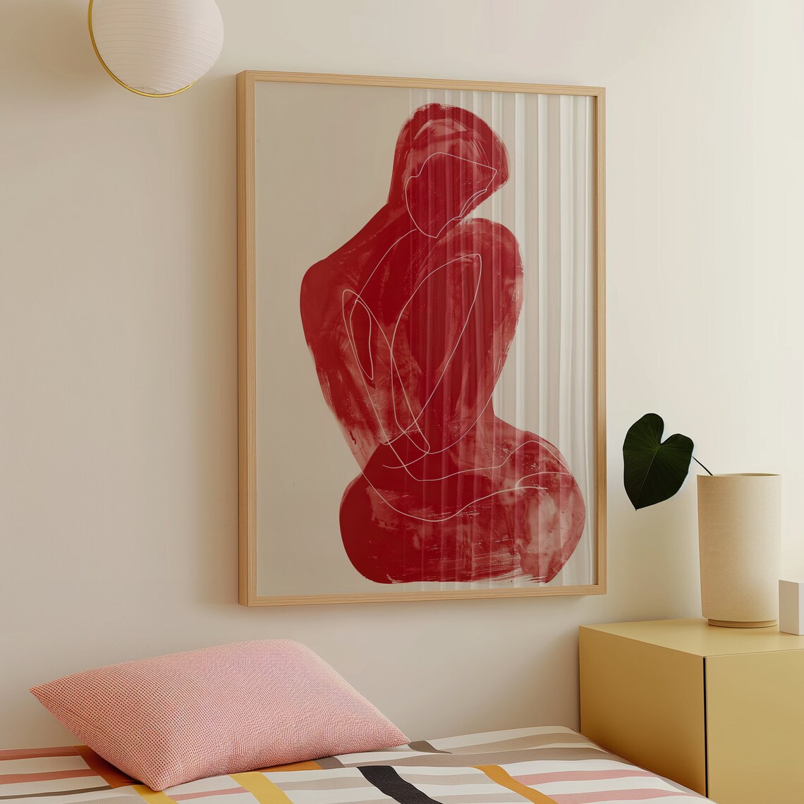 Henri Matisse Abstract Red Figure Art Print - Image 4