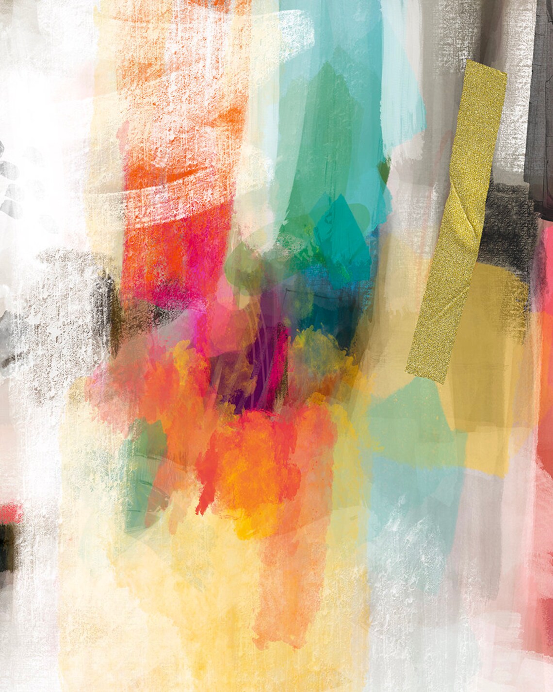 Abstract Multicolor Art Print, Modern Wall Decor - Image 6