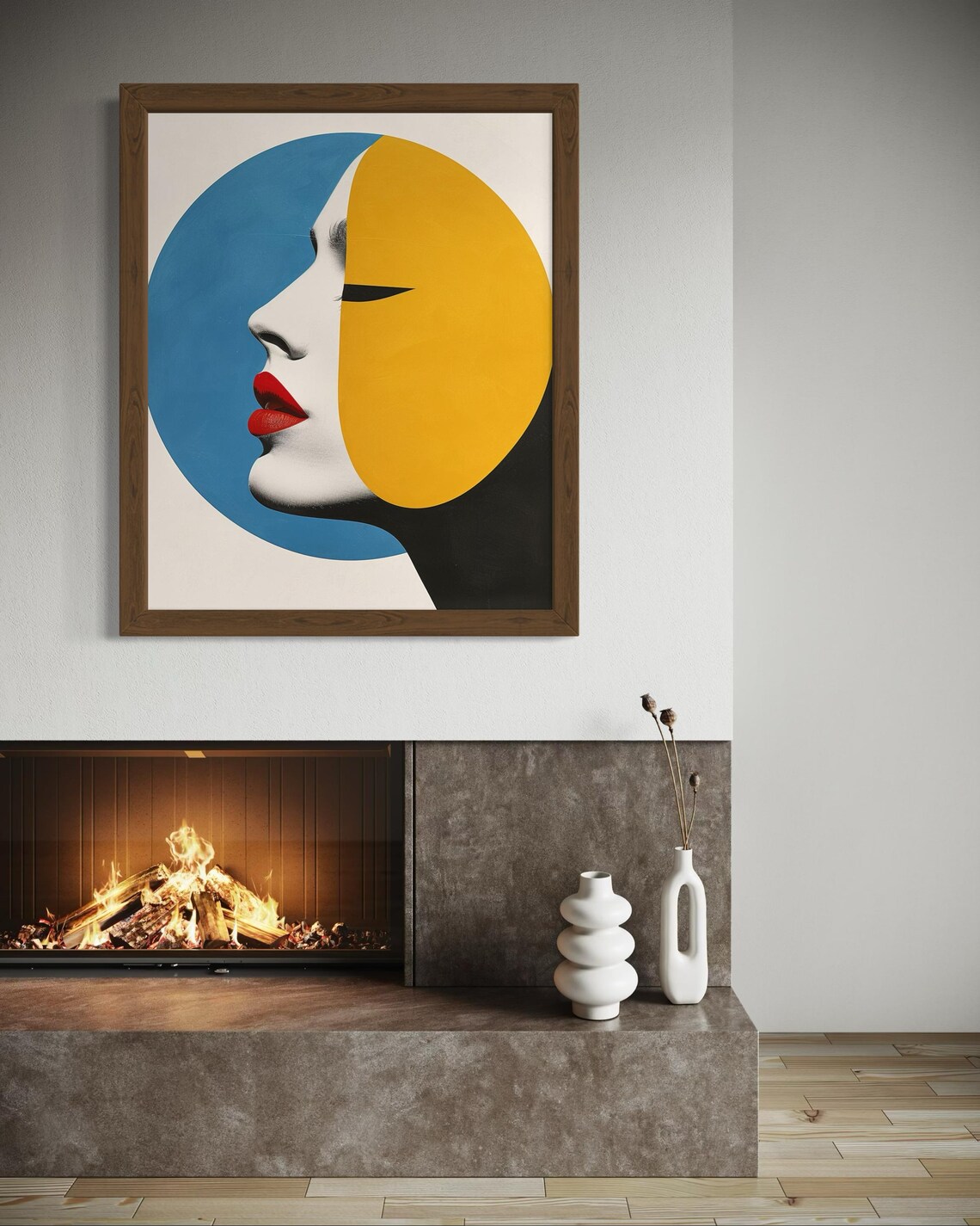 Minimalist Abstract Face, Bold Modern Artwork - Image 5