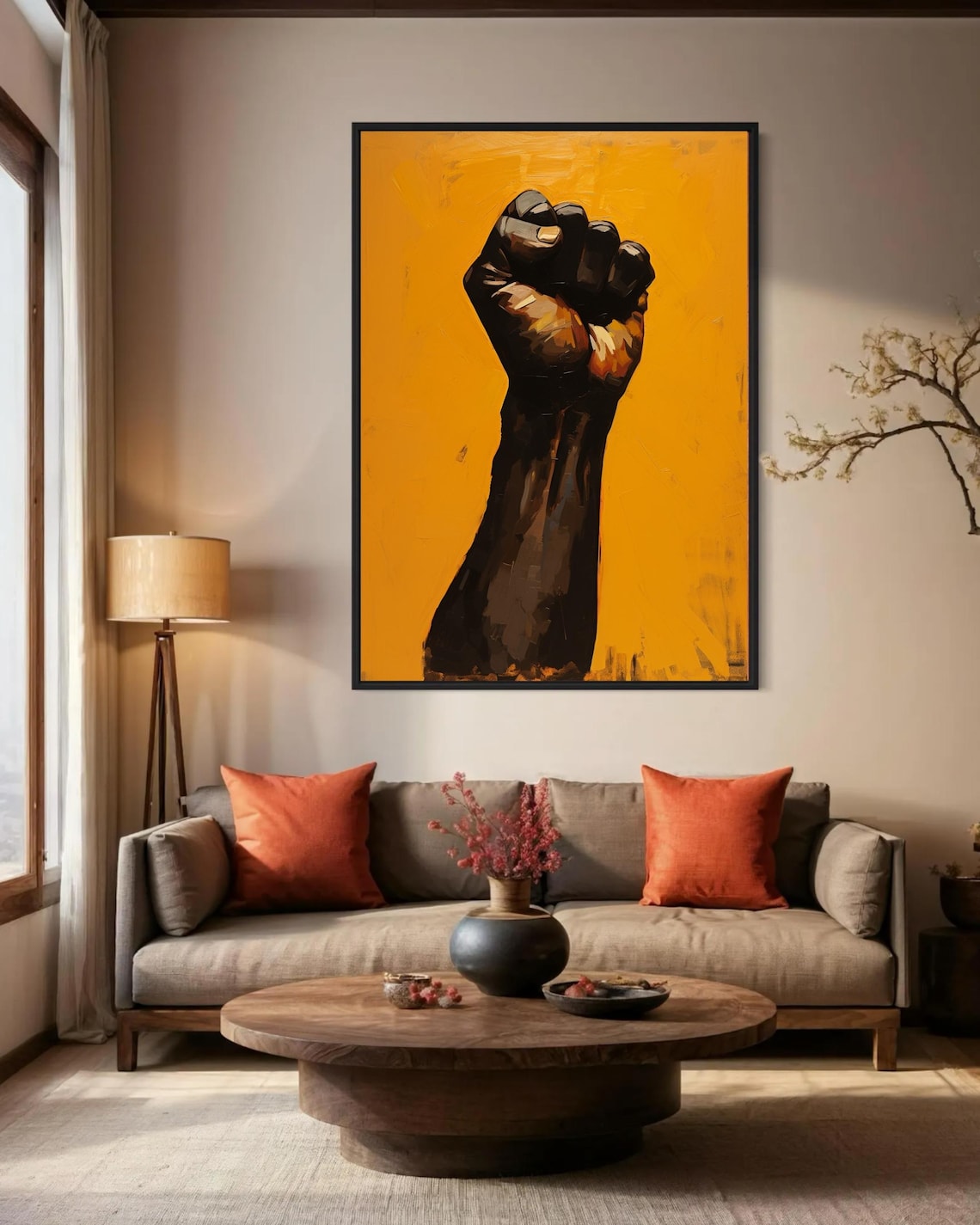 Raised Hand Afrocentric Black Power Fist Poster - Image 7