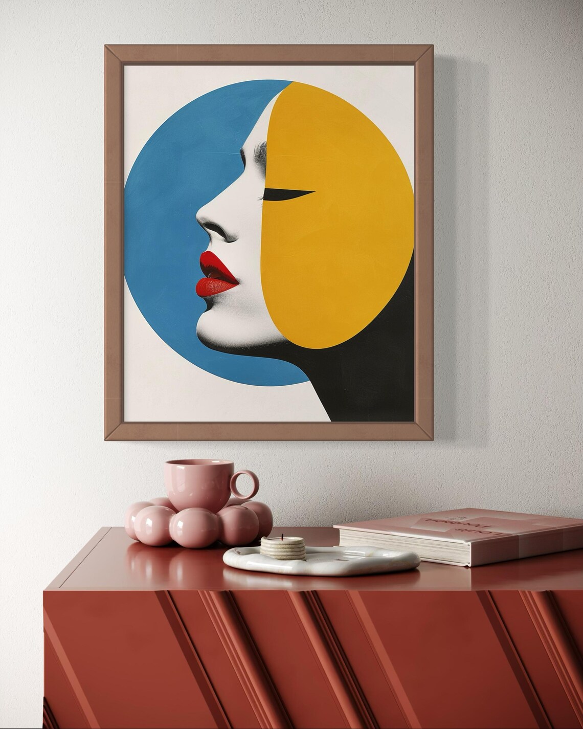 Minimalist Abstract Face, Bold Modern Artwork - Image 7