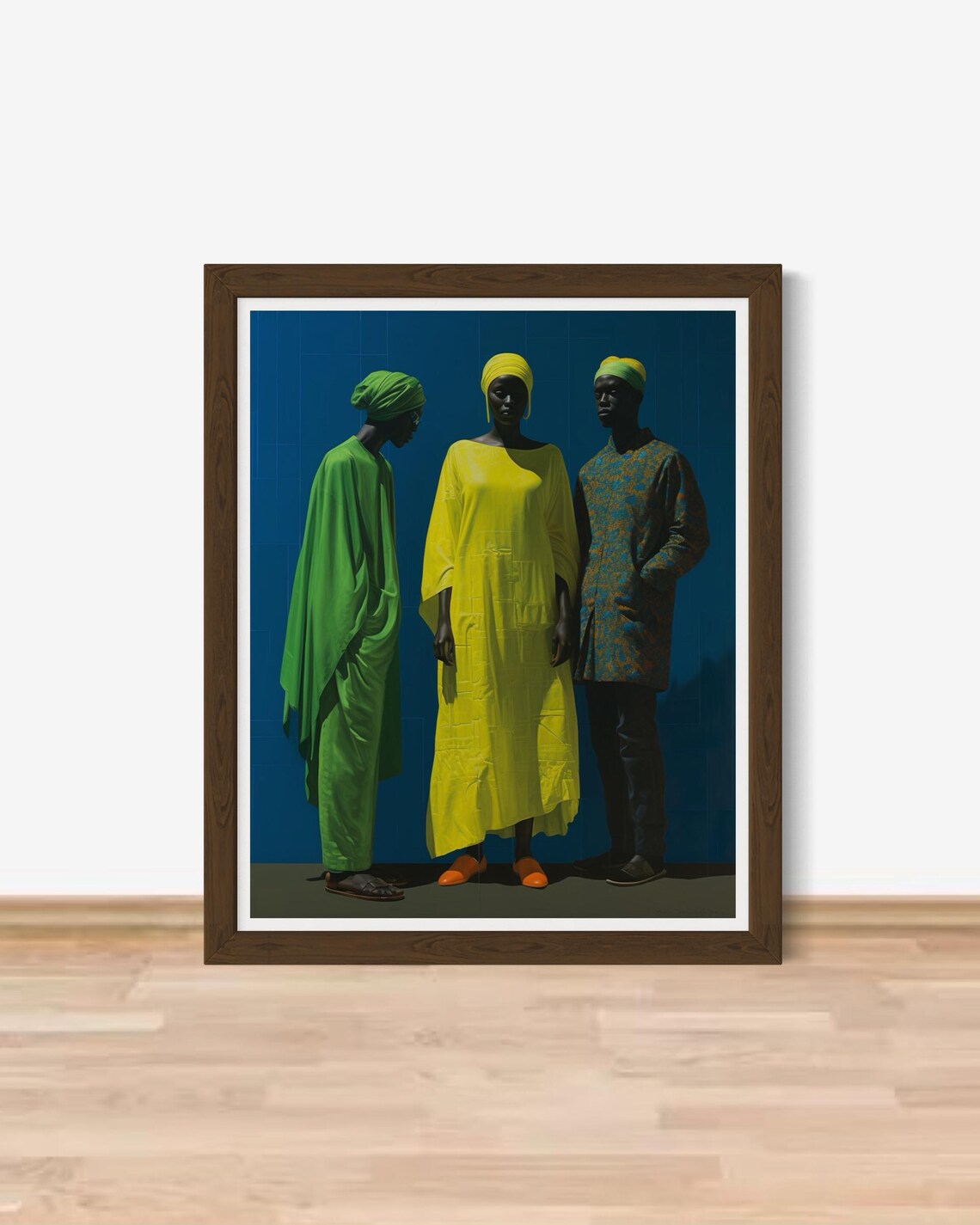 Elegant African Fashion Painting Colorful Traditional Attire Poster - Image 7