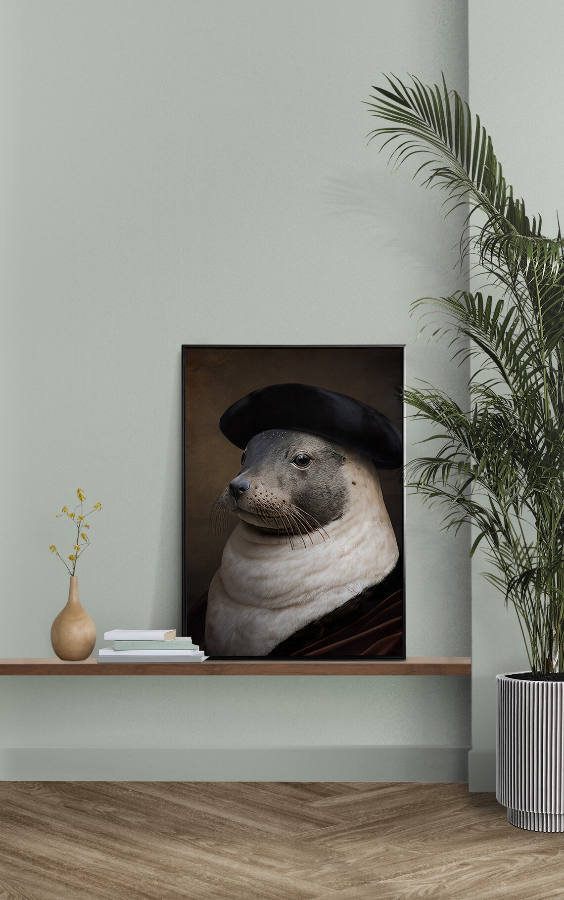 Noble Seal Baroque Style Poster, Animal Portrait - Image 2