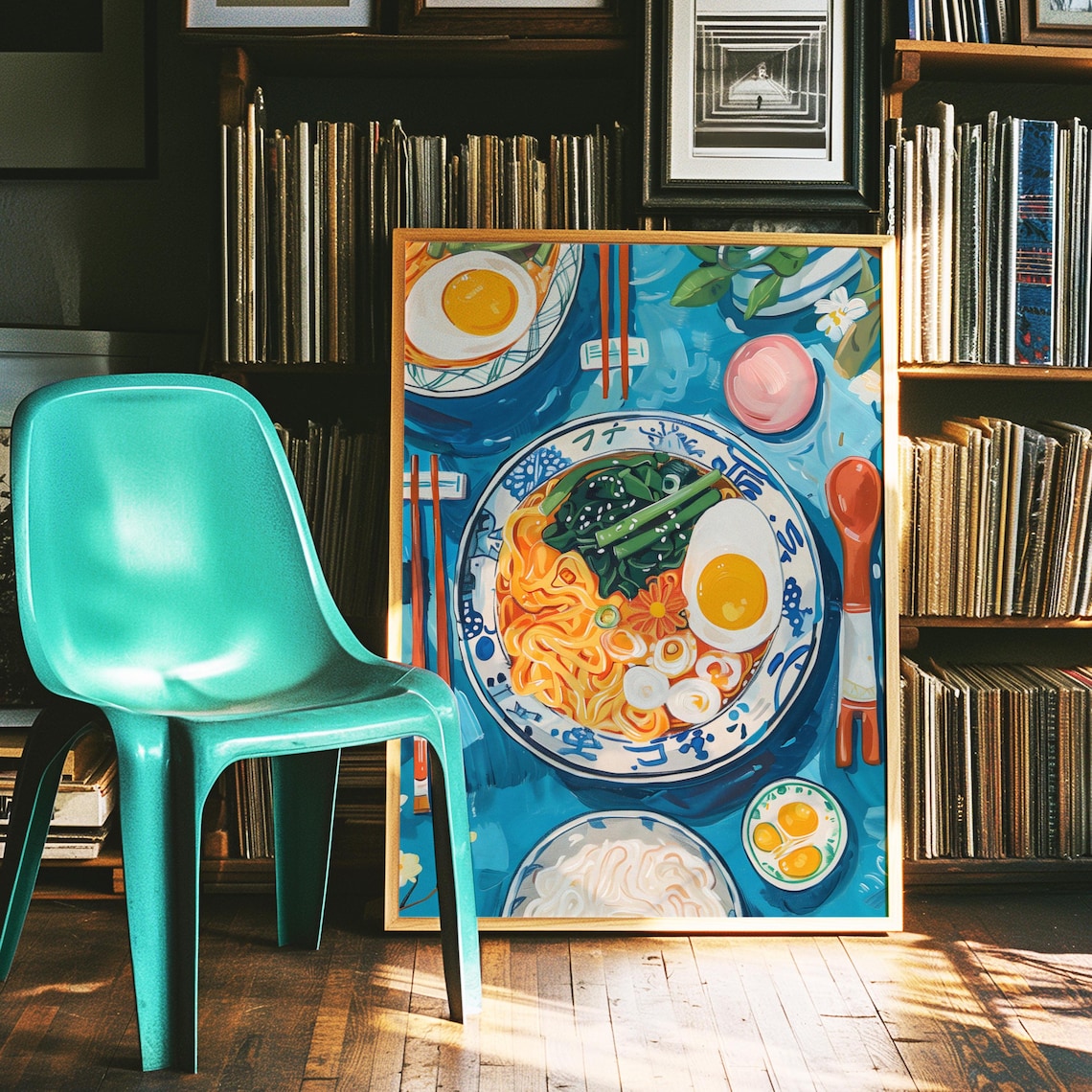 Delicious Ramen Japanese Kitchen Art Poster - Image 2