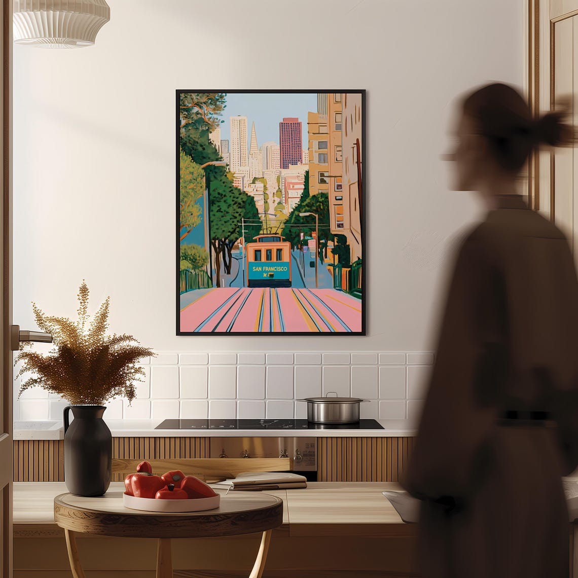 Retro San Francisco Vintage Travel Poster, Dorm Decor - Image 2