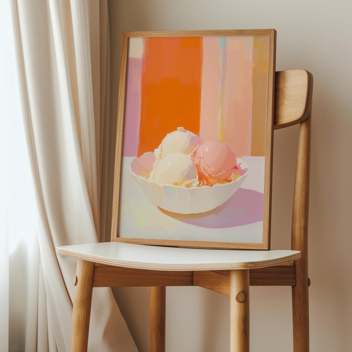 Pastel Pink Gelato Poster, Italian Summer Art Print - Image 2