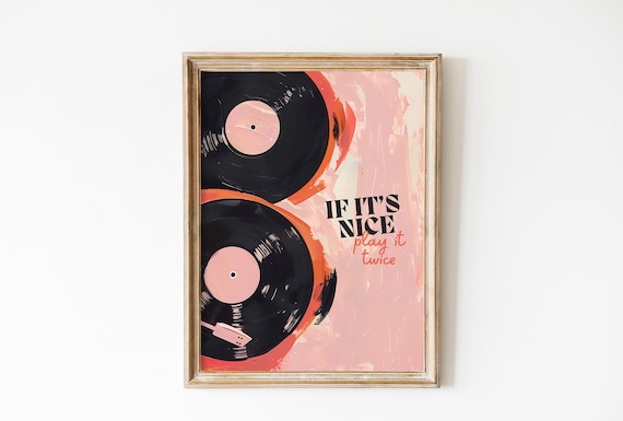 Vintage Record If Its Nice Play It Twice Art Print