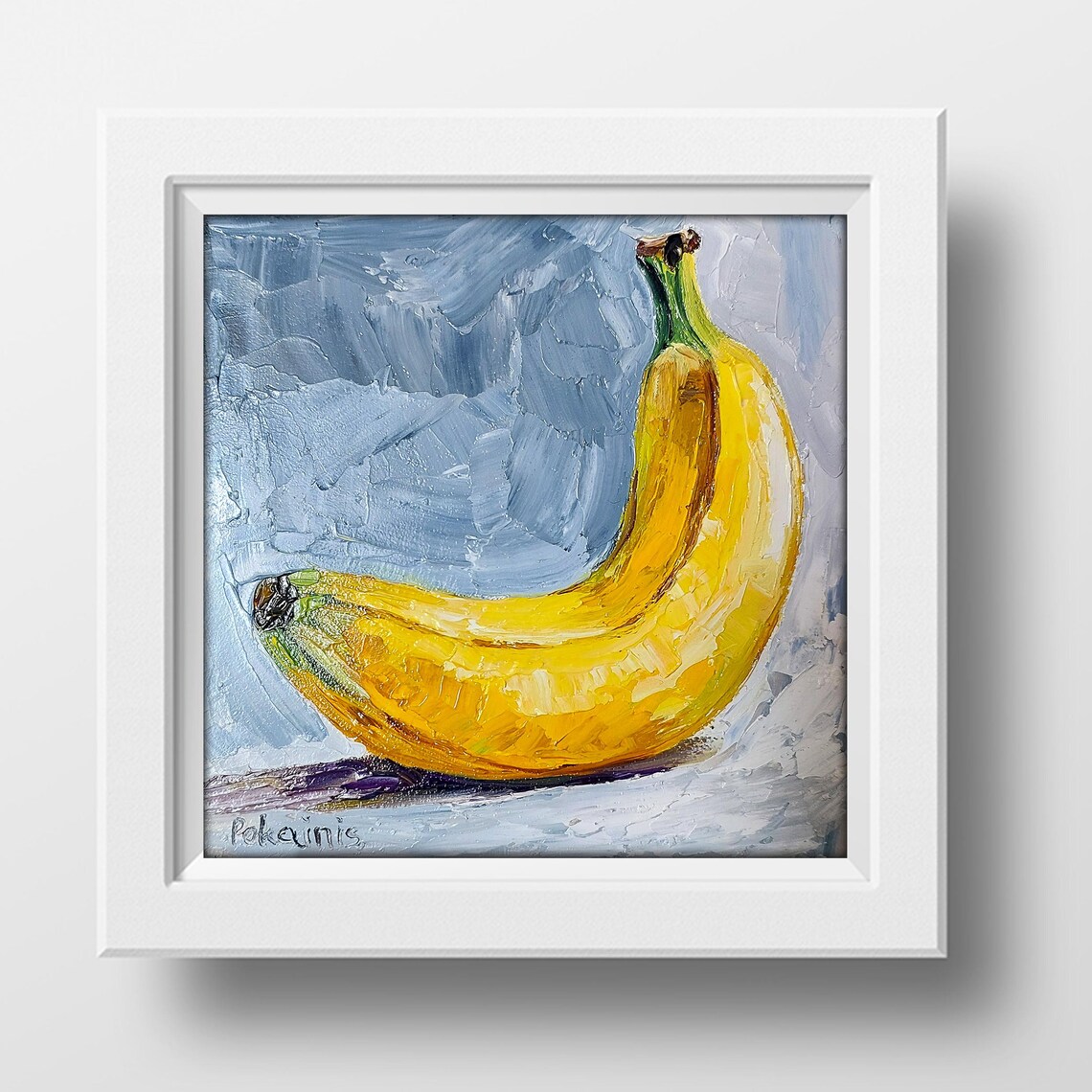 Anana Small Oil Painting Original Impasto Oil Artwork Garden Fine Art Food Original Painting Fruit Still Life Wall Art Kitchen Artwork - Image 4