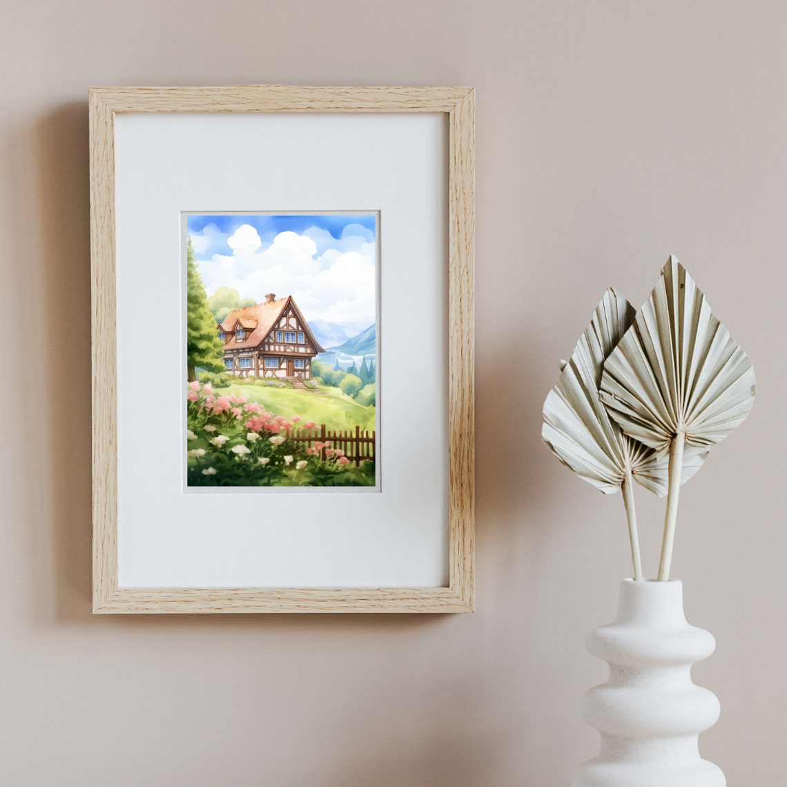 Black Forest Half-Timbered Cottage With Flower Garden Germany Poster - Image 2