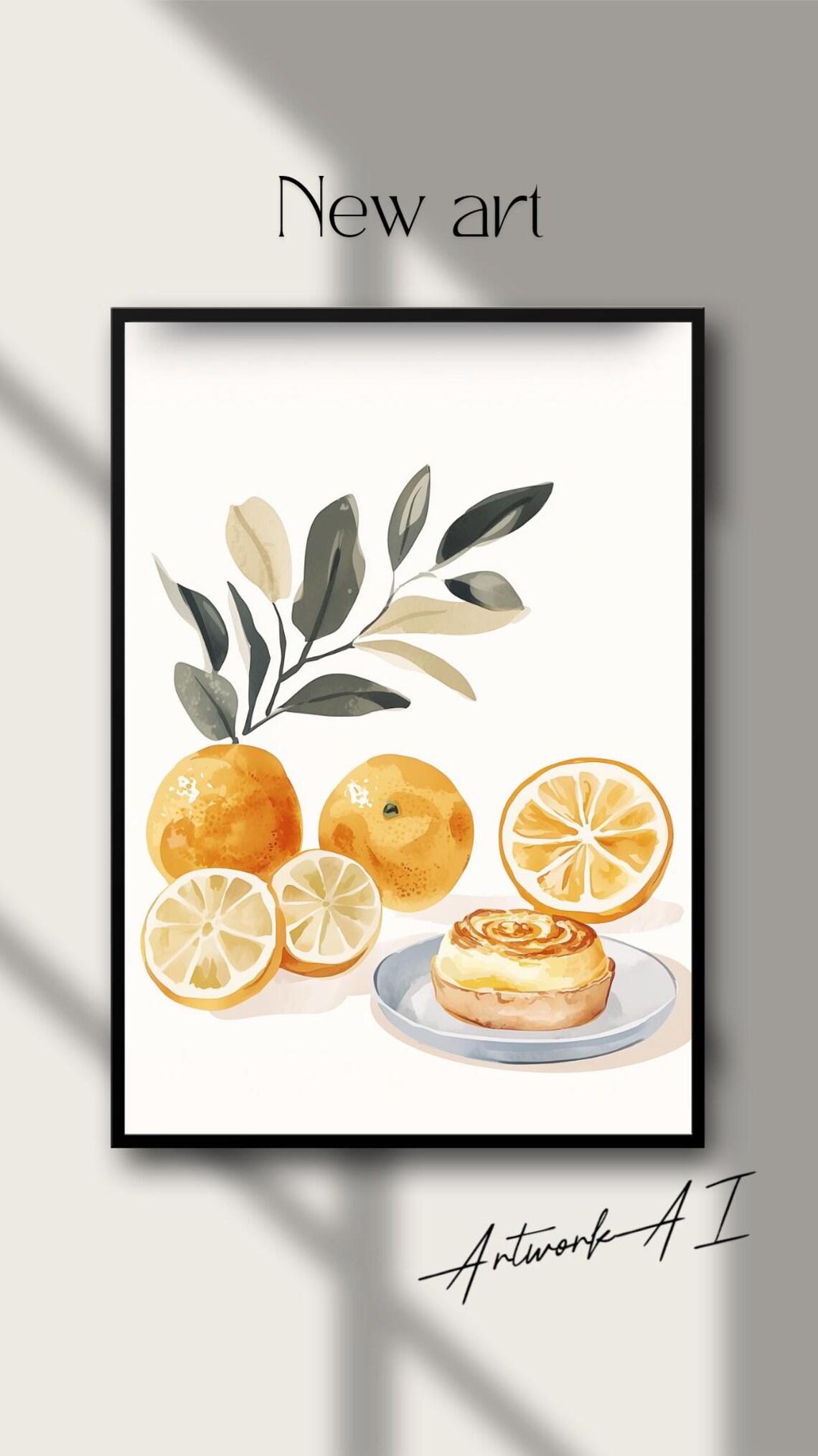 Portuguese Oranges Poster Mediterranean Artwork For A Fresh Home Ideal Gift For Summer Lovers