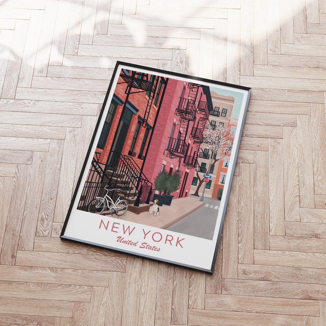 West Village New York New York Poster Greenwhich Village Poster New York Illustration New York Art Print Greenwhich Village New York - Image 2