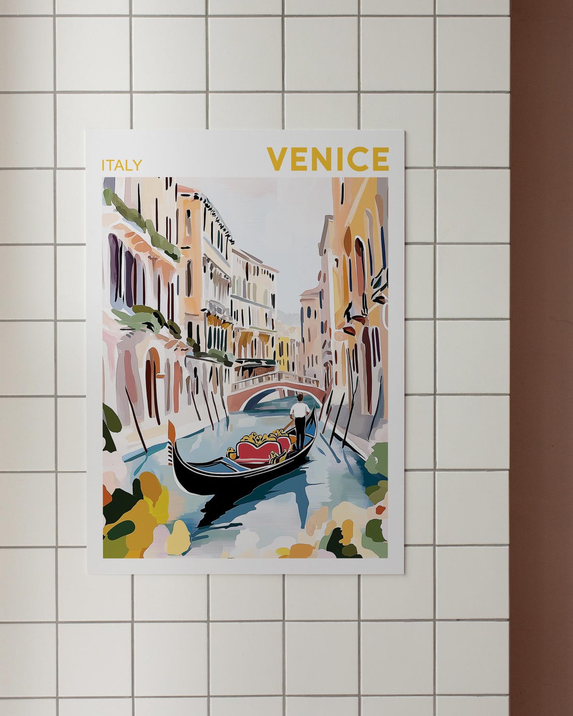 Venice Watercolor Painting, Travel Poster - Image 3
