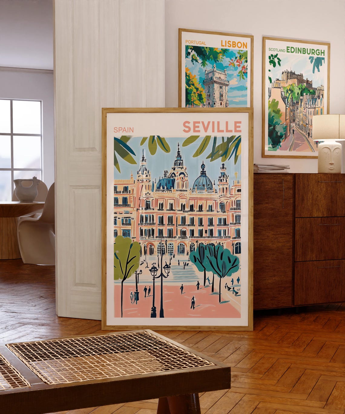 Seville, Spain Travel Poster, Plaza De Espana - Image 4