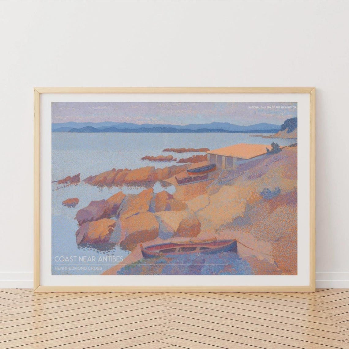 Henri Edmond Cross Seascape Near Antibes, Art Print