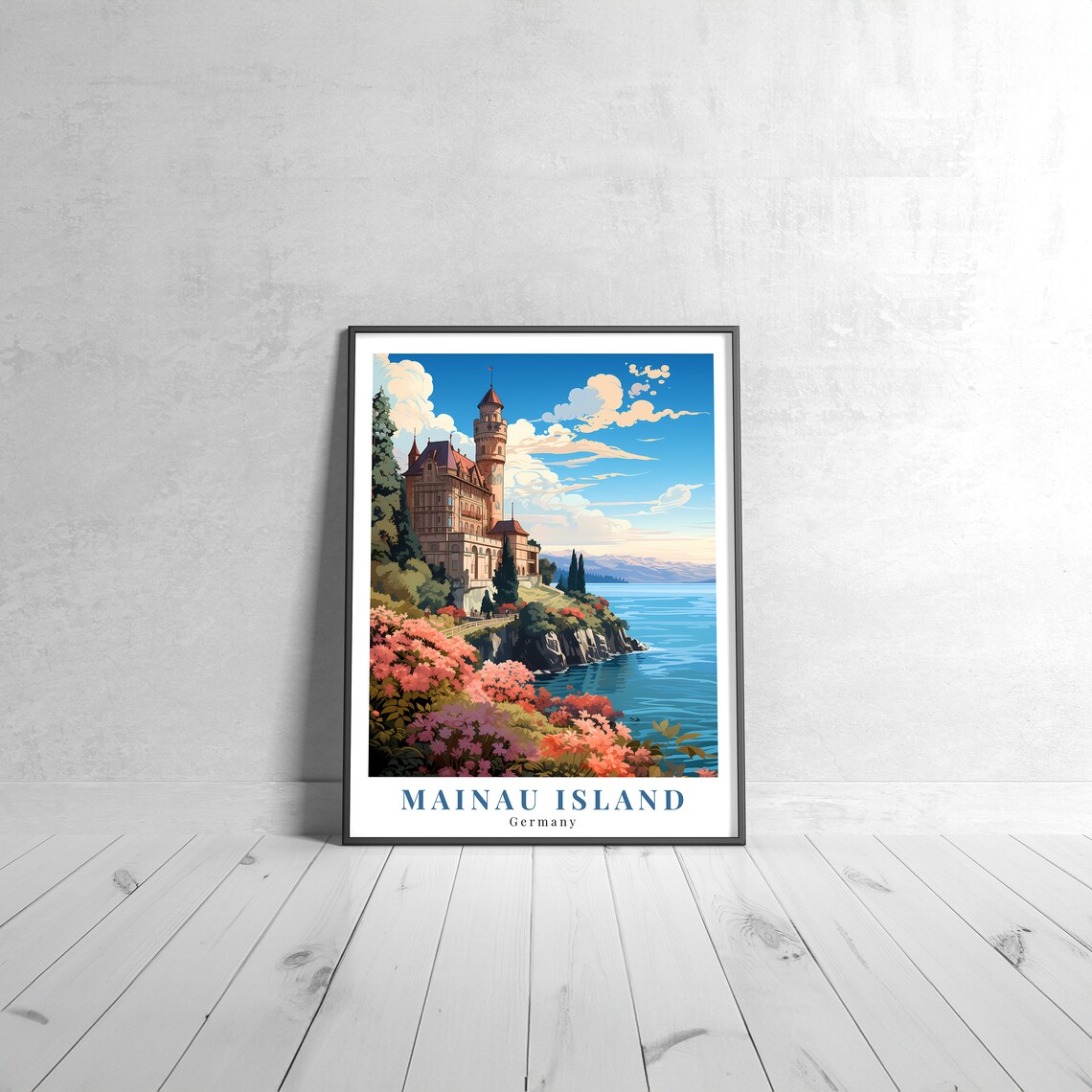 Mainau Island Vintage Travel Poster, Germany