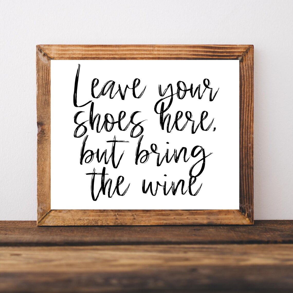 Take Off Your Shoes Sign, Funny Welcome Wall Art Print