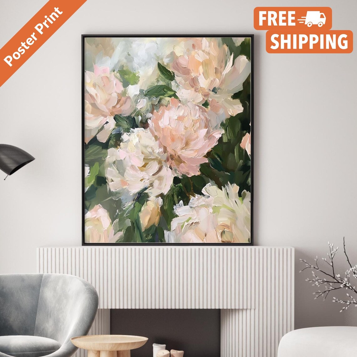 Le Jardin Vintage Botanical Flower Market Poster