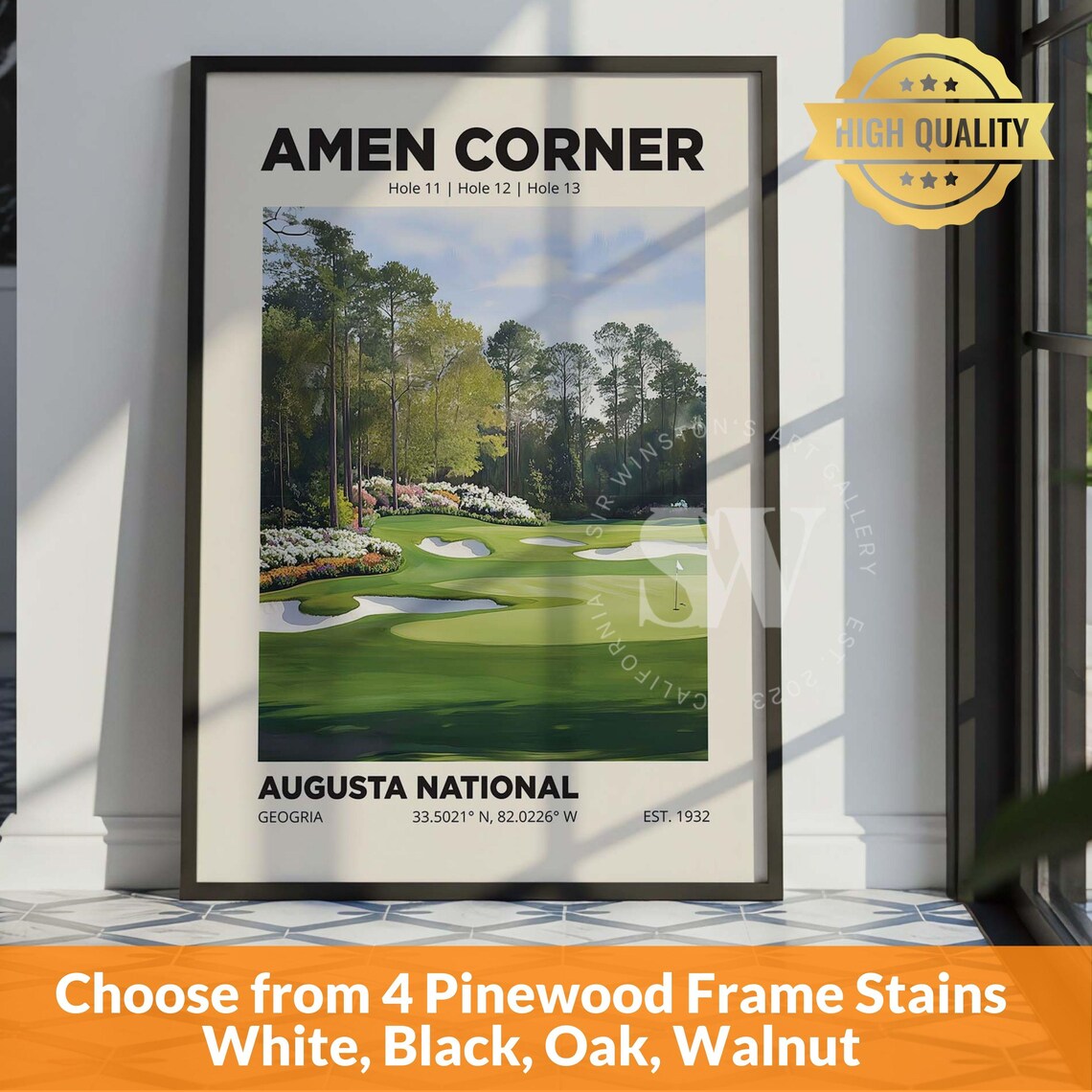 Amen Corner Augusta Golf Club Poster Print