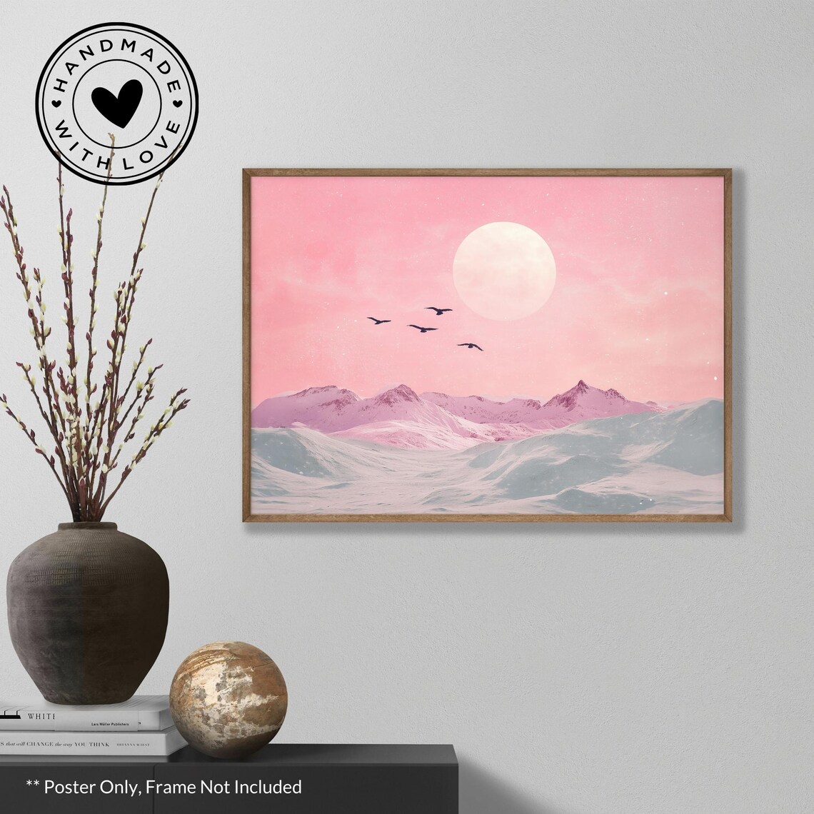 Traditional Pink - Contemporary Travel Poster - Image 2