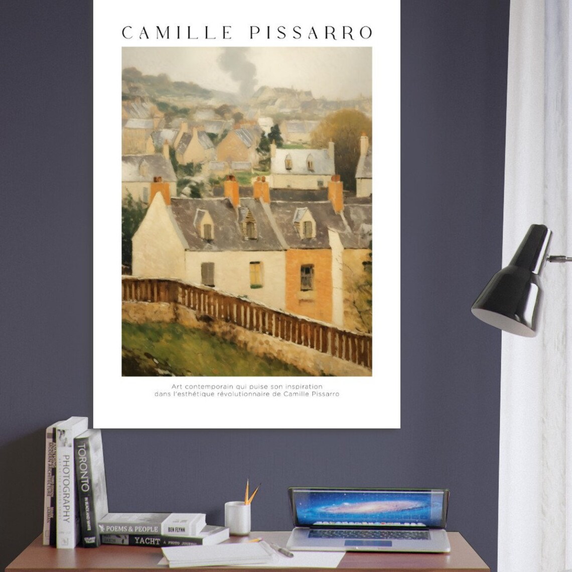 Camille Pissarro Town Landscape Art Print