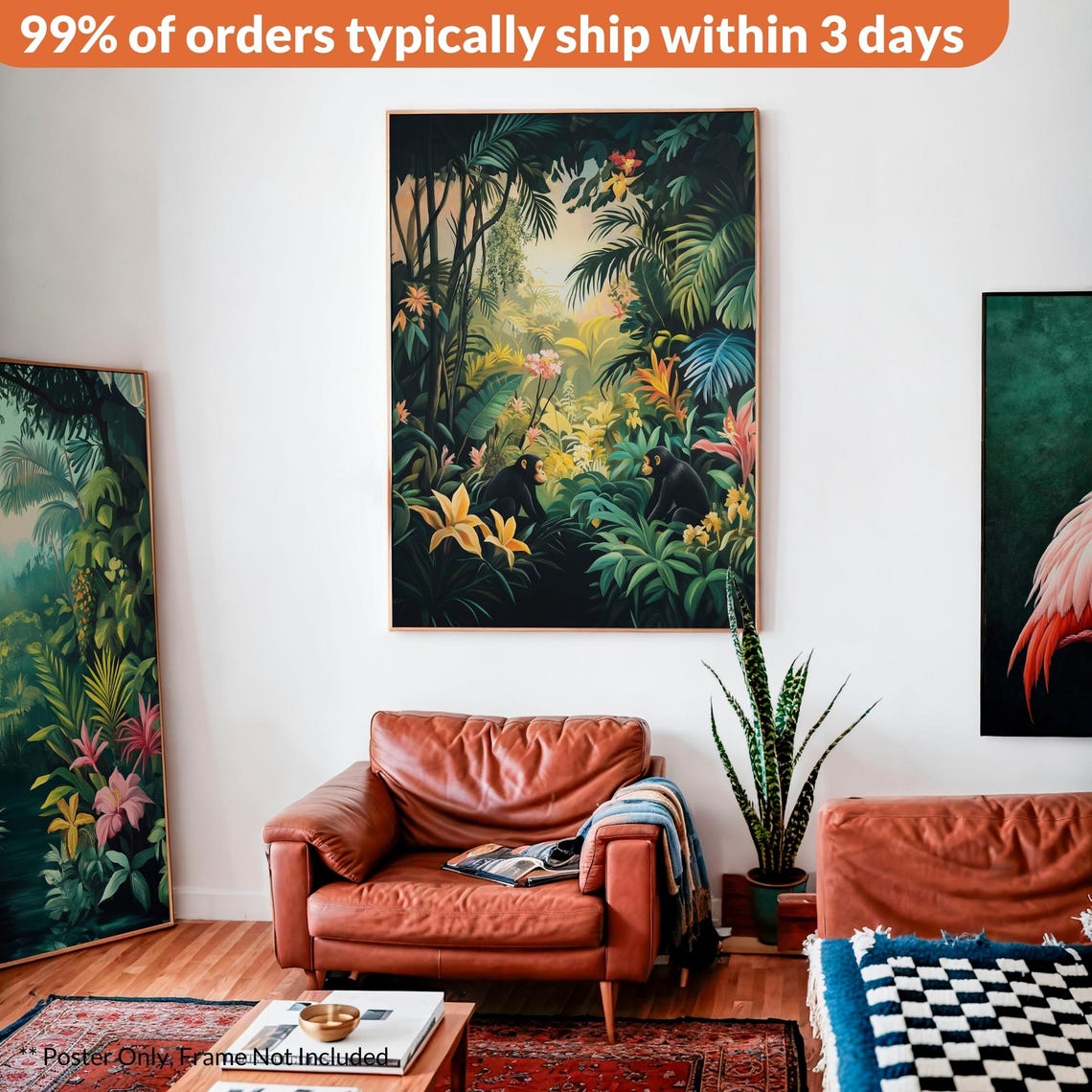 Henri Rousseau Jungle Poster, Tropical Decor - Image 2