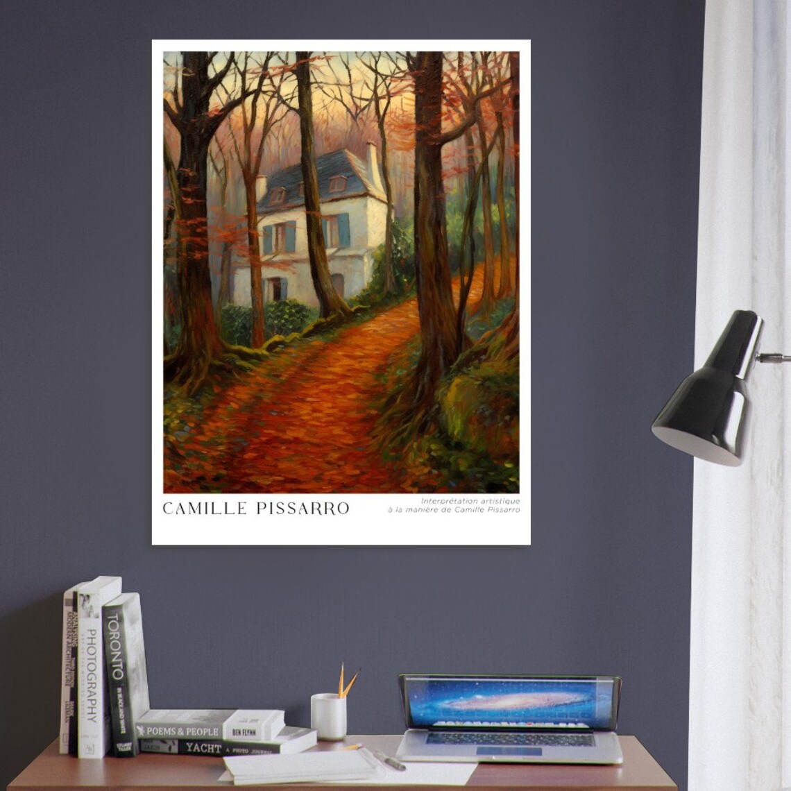 Camille Pissarro Fall Landscape, Museum Exhibition Poster