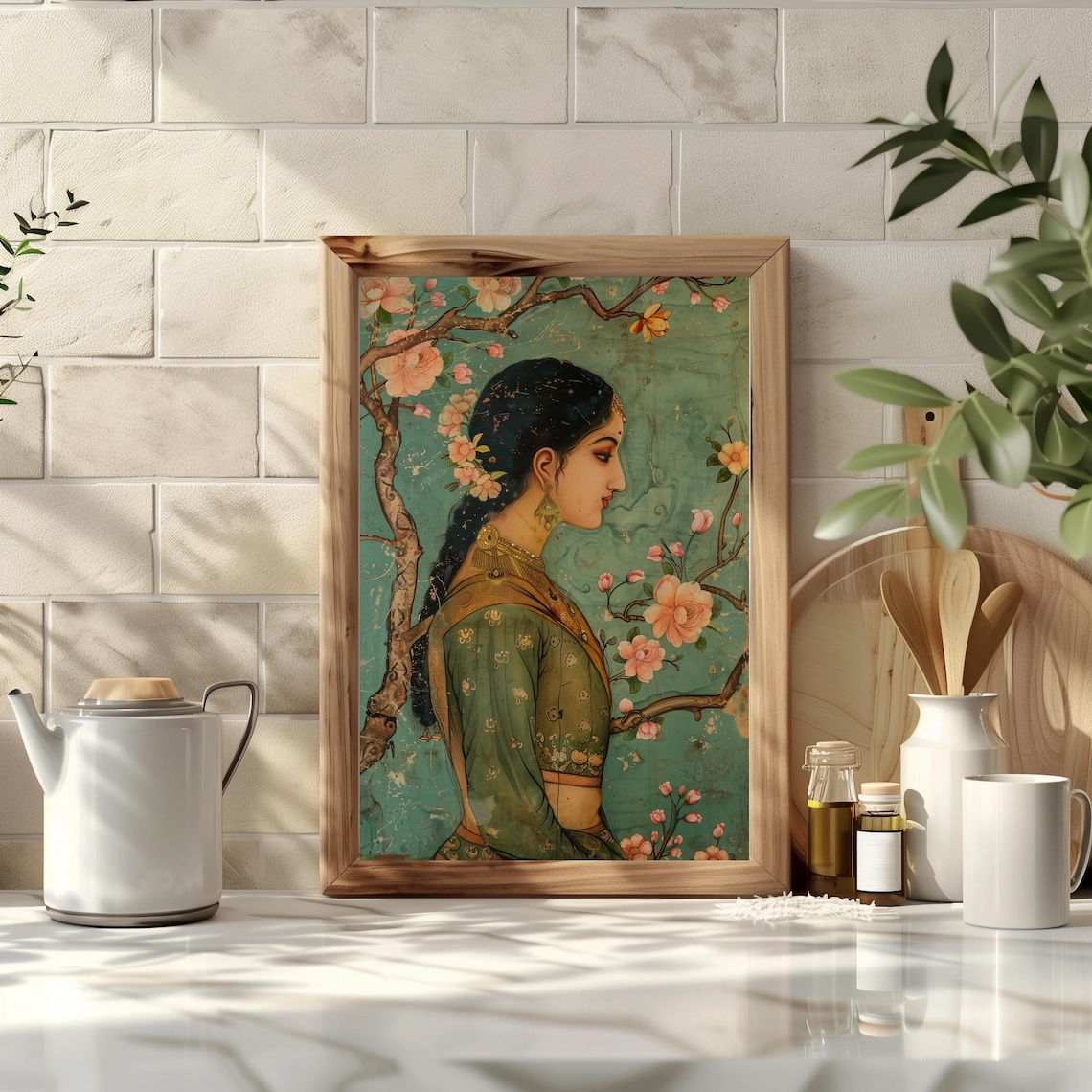 Rajkumari Mughal-Inspired Indian Woman Art Print - Image 2