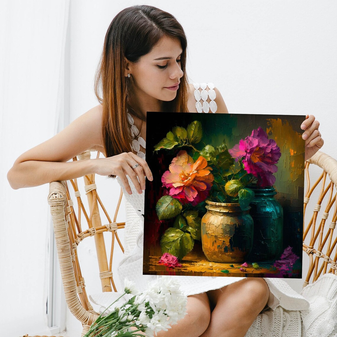 Flower Art Print, Colorful Botanical Home Decor - Image 3