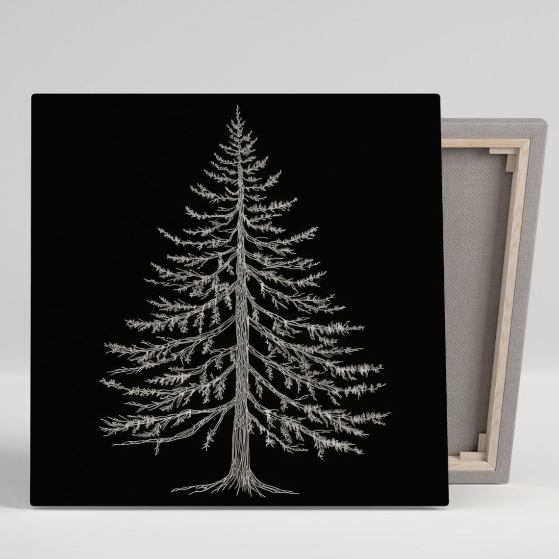 Pine Tree Art Print, Botanical Rustic Design