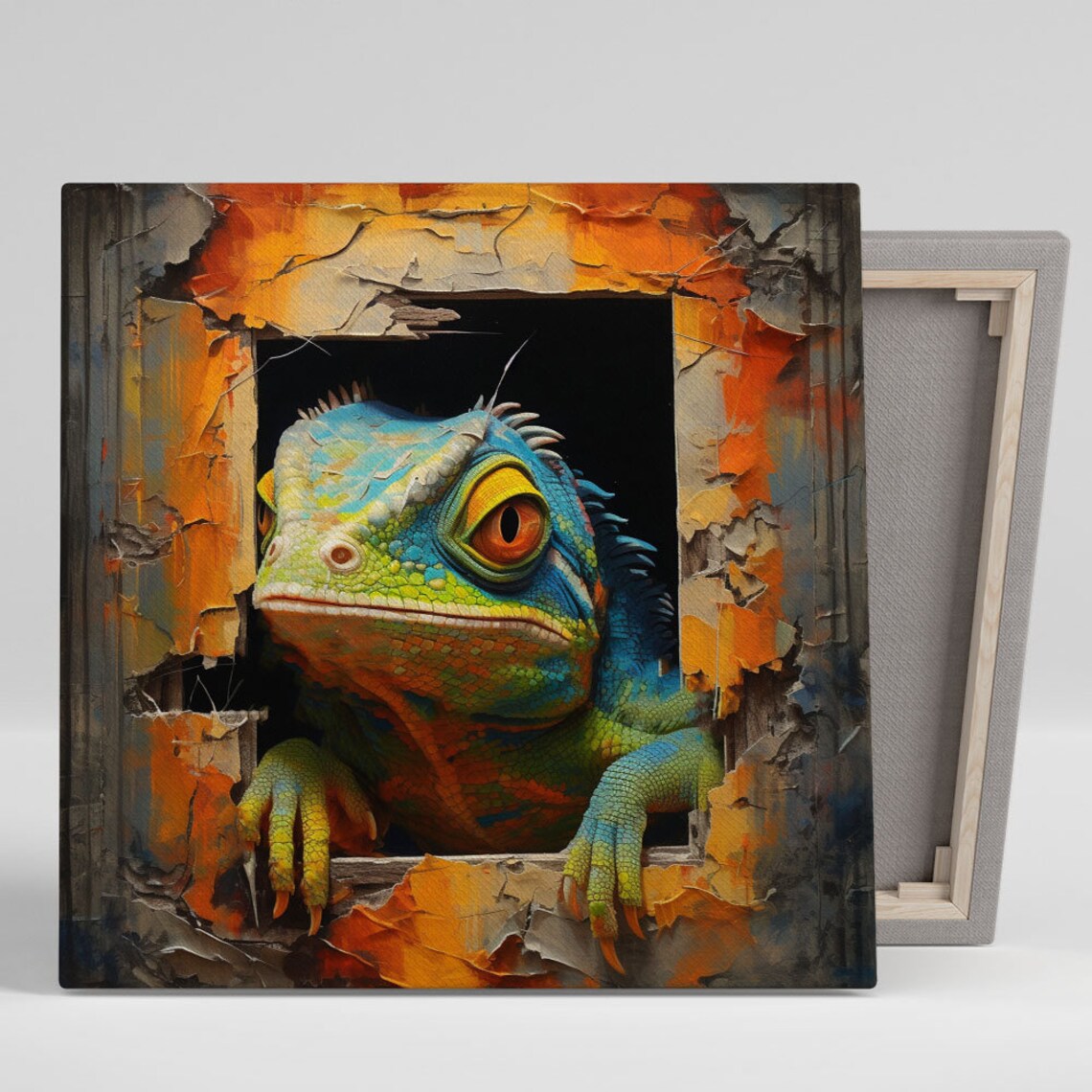Lizard Minimalist Wall Art Print for Modern Rooms