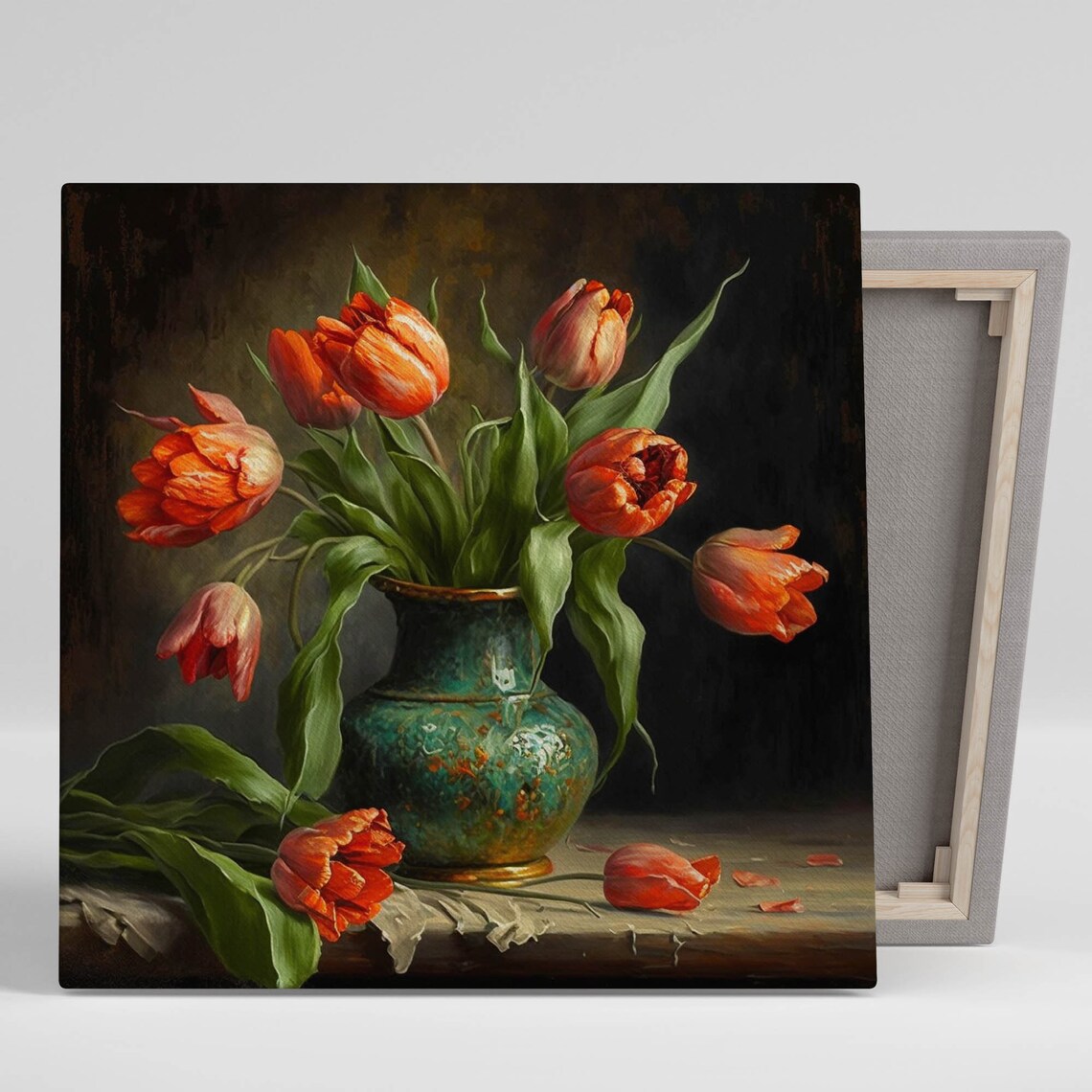 Tulip Flower Art Print, Spring Floral Wall Decor
