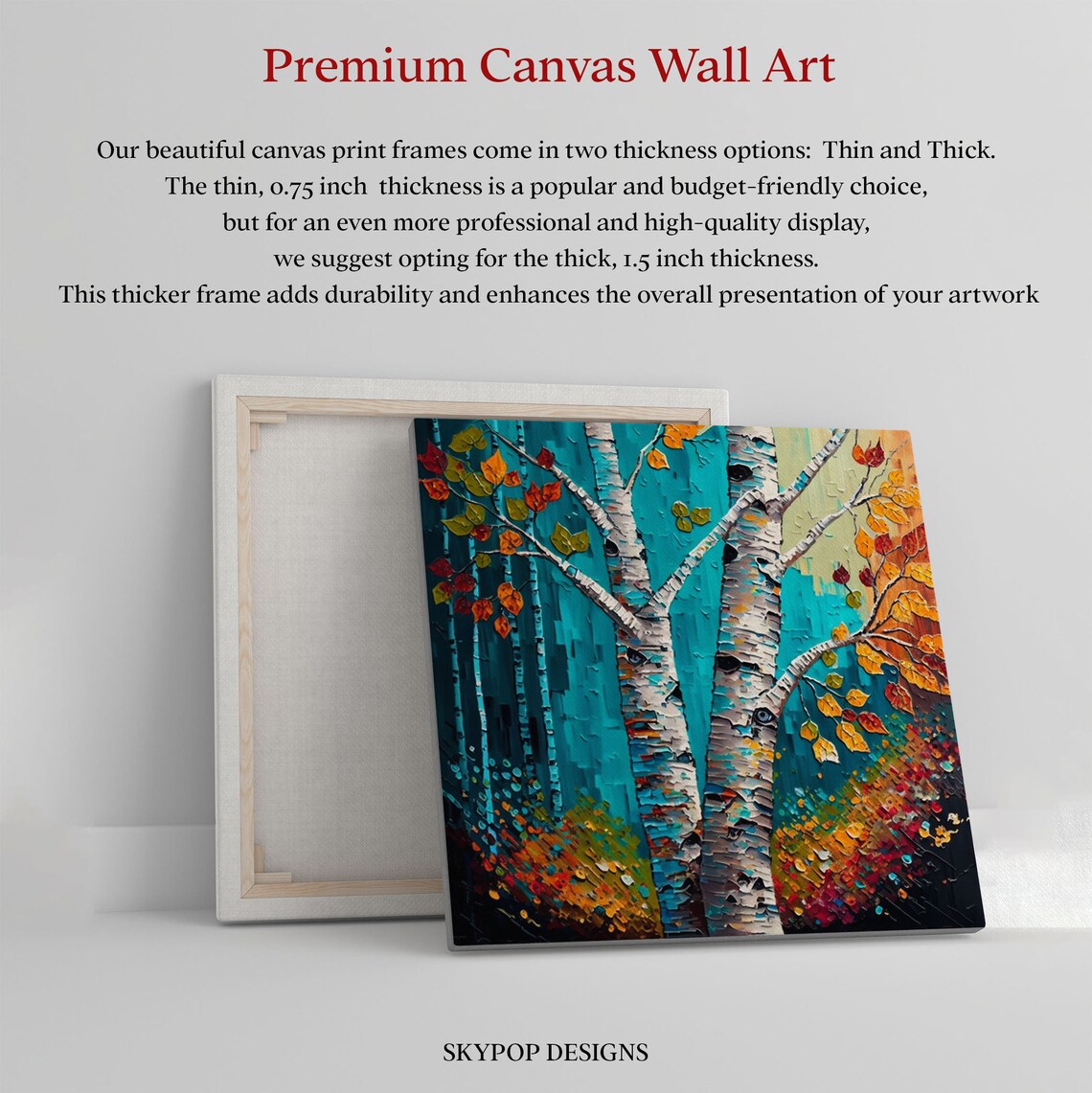 Birch Tree Minimalist Art Print, Nature Wall Decor - Image 2