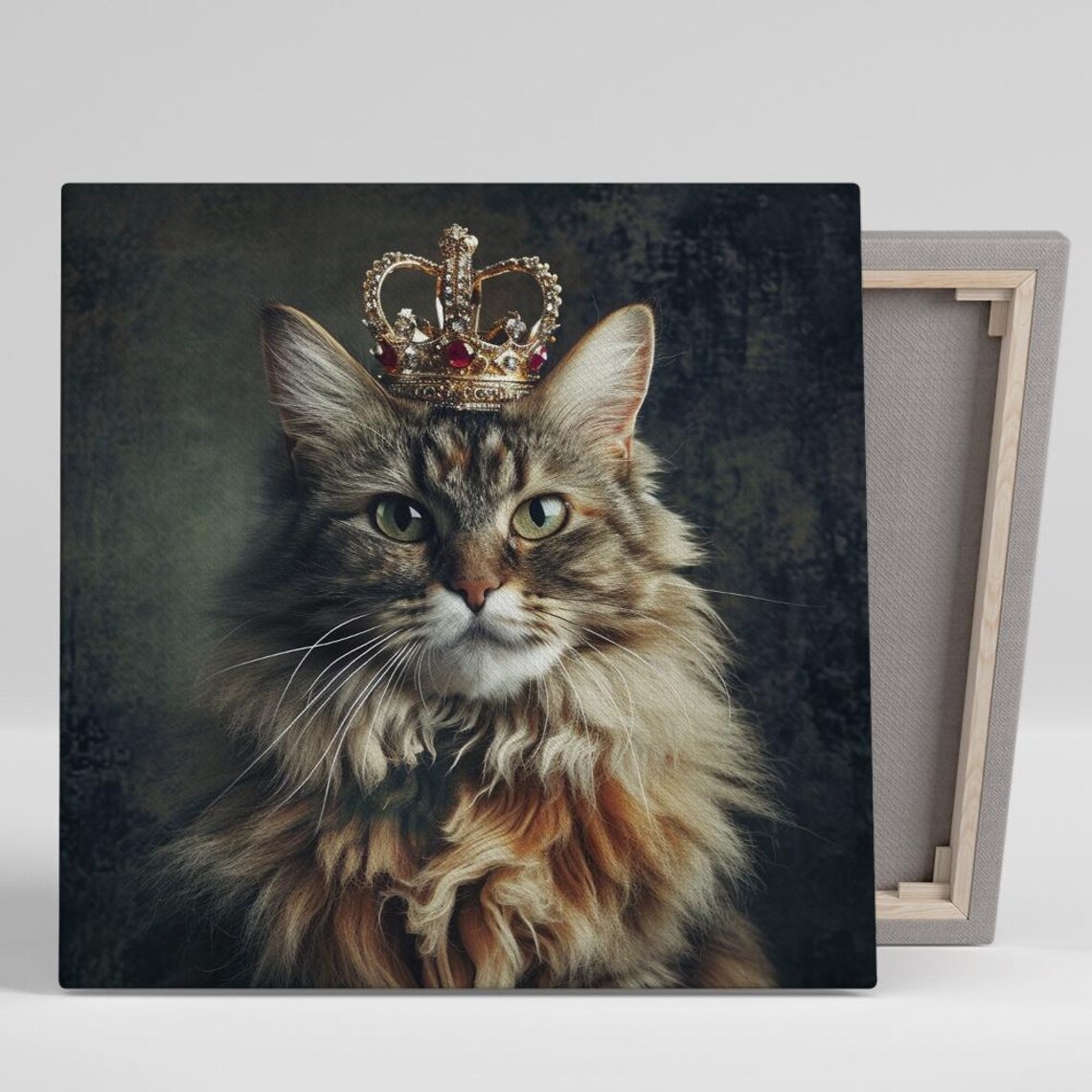 Regal Cat Majesty, Whimsical Modern Glam Poster