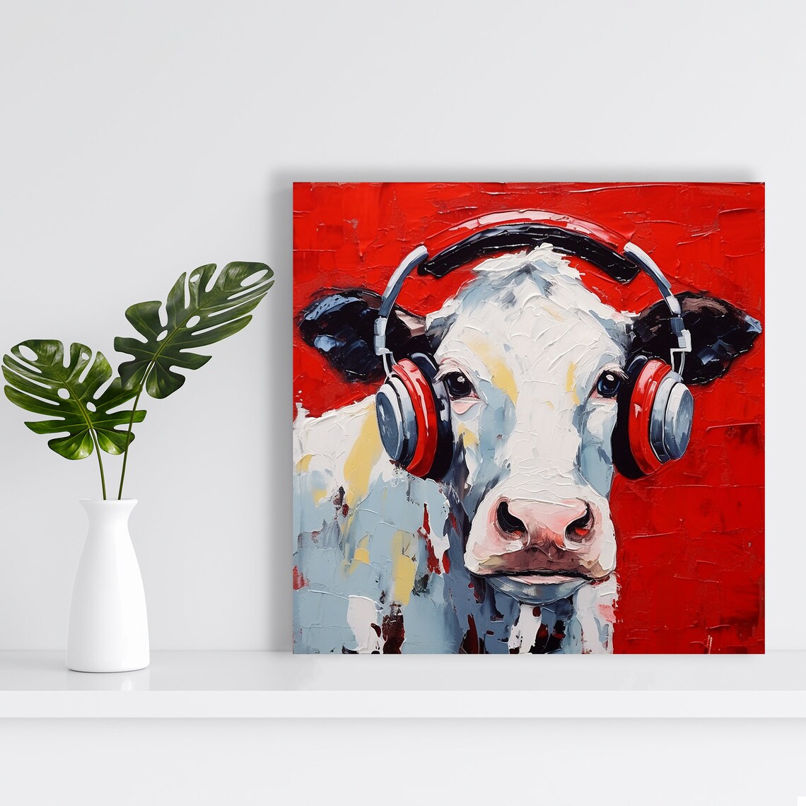 Cow Pop Art Poster, Whimsical Kitchen Decor for Home - Image 2