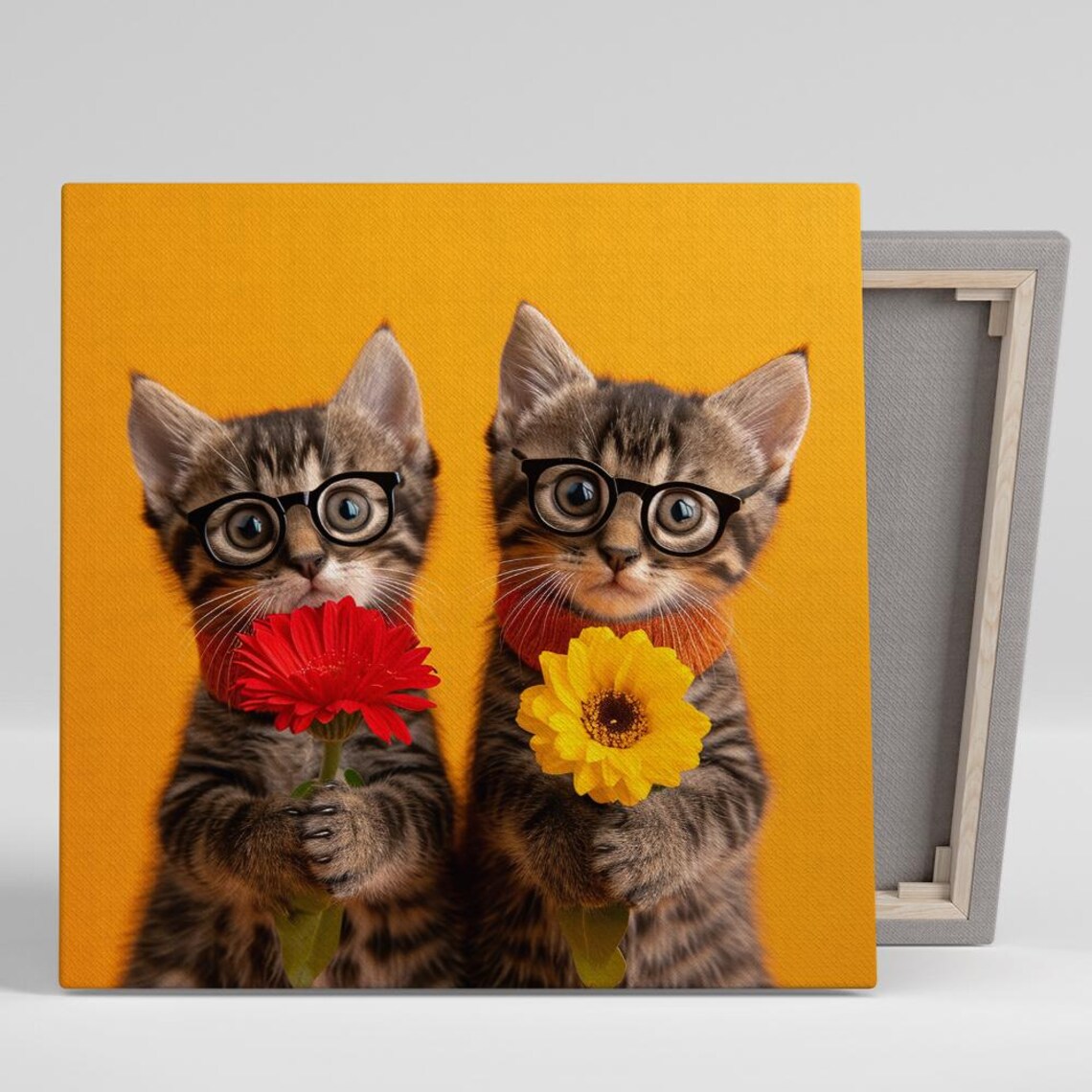 Whimsical Kitten Art Print, Children's Room Decor